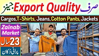 Export Quality Jeans  Jeans Pant  Cargo Pants For Men  T Shirts  Zainab Market  SF Garments [upl. by Erreipnaej188]