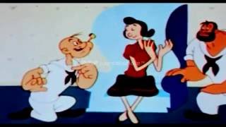 POPEYE THE SAILOR MAN Nearlyweds 1956 [upl. by Olracnaig729]