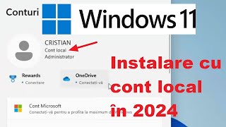 Instalare Windows cu cont local 2024 [upl. by Im414]