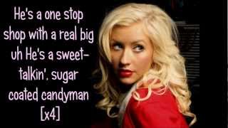 Candyman by Christina Aguilera  LYRICS  PICTURES [upl. by Adnoraj]