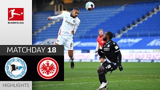 Arminia Bielefeld  Eintracht Frankfurt  15  Highlights  Matchday 18 – Bundesliga 202021 [upl. by Enilehcim]