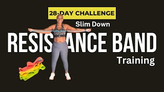 GET FIT FAST with 28 Day Resistance Band Challenge [upl. by Oiracam313]