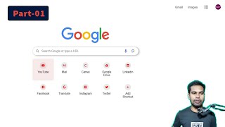 How to Create Google Homepage Using HTML and CSS  Part01 Create google home page navbar [upl. by Elleinwad972]