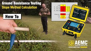 How to Slope Method Ground Resistance Test and Calculation [upl. by Rooke]