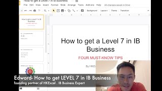 How to get a Level 7 in IB Business 4 Tips you must master The IB Student Show [upl. by Zailer5]