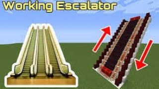 Escalator In Minecraft  Easy Way to Make Working Escalator  Minecraft Tips amp tricks💡 [upl. by Budworth]