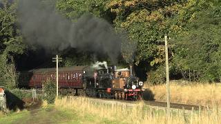 Keighley amp Worth Valley Railway Autumn Steam Gala 4K [upl. by Mycah662]