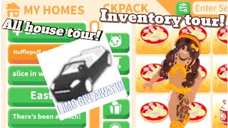 HOUSE TOURSINVENTORY TOURAND LIMO GIVEAWAY [upl. by Shirleen912]