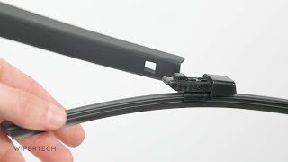 How to install a Wipertech TrueFit Aeroflex Push Button A2 Rear Wiper Blade [upl. by Laks255]