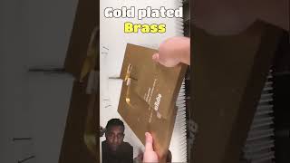 Is Golden Play Button Really Made With Gold 🤔goldenplaybutton gold silverplaybutton viral [upl. by Gusta]