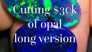 I cut 30k of large gem opals [upl. by Ennasor]