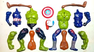 AVENGERS TOYS ASSEMBLE MARVELS  HULK SMASH SIREN HEAD CAPTAIN AMERICA SUPERHERO TOYS [upl. by Hesketh20]