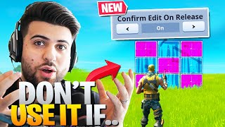 Why I DONT use Confirm Edit On Release Fortnite Battle Royale Chapter 2 [upl. by Noiro395]