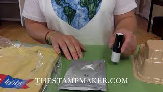 How to Use an XStamper Quick Dry Stamp on Plastic Metal or Glass [upl. by Lothario]