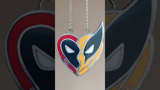 Cómo hacer los collares o dijes de Deadpool and Wolverine hechos de carton DIYMANUALIDADTUTORIAL [upl. by Anigriv546]