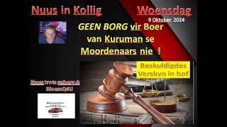 GEEN Borg vir Boer van Kuruman se Moordenaars nie [upl. by Atyekram]