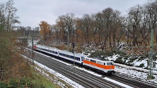 Bahnverkehr in Dresden und Leipzig Dezember 2023 BR 111 Notfallzug ICE 1 41 1144 [upl. by Lecrad]