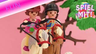 Playmobil Reiterhof erste Reitstunde Story  Spiel mit mir  Deutsch [upl. by Myrtie]