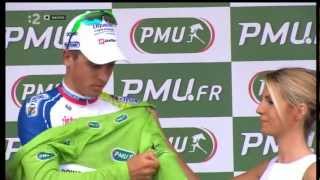 Stage 3  Peter Sagan on the podiumgreen jersey TdF 2012 [upl. by Dercy]