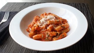 Rigatoni Al Segreto  Rigatoni with Secret Sauce  Ginos Rigatoni Al Segreto [upl. by Ahsya]