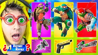 Tortugas Ninja Skin Challenge 🐢🔥 Fortnite [upl. by Rednaskela]