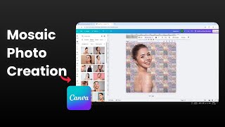 How to Make a Mosaic Photo in Canva [upl. by Bluh]