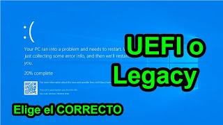 UEFI o LEGACY Con esta Información Elige como Reparar tu Windows [upl. by Nevets]