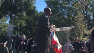 Houston Mayor Sylvester Turner Gives Powerful Speech At Historic Texas Memorial [upl. by Nnylarat546]