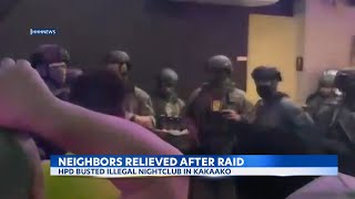 Neighbors relieved after Kakaako raid on illegal nightclub [upl. by Buckden]