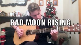 Bad Moon Rising  Creedence Clearwater Revival Solo Fingerstyle Guitar [upl. by Meredeth859]