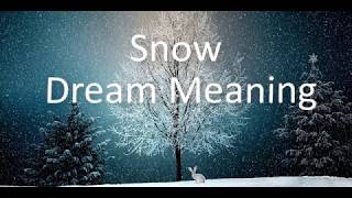 Snow Dream Meaning [upl. by Drusy]