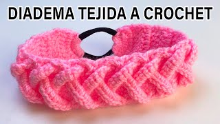 🌈Diadema Tejida a crochet PASO A PASO crochet headband  VINCHA  TURBANTE❤ [upl. by Mehsah889]