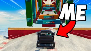 Slippery Slide Mega Ramp In GTA 5 [upl. by Malilliw]