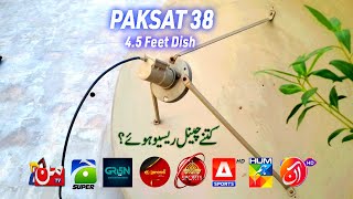 Paksat 38e channel list 2024  Paksat C Band Signal Stronge  Paksat 38e Dish Setting 2024 Tech Tube [upl. by Nilreb]