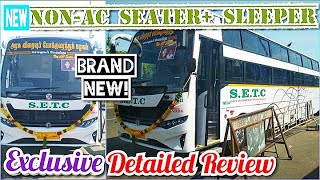 🆕🚌All New SETC nonac seater💺amp sleeper🛌Newly InauguratedBus VlogNaveen kumar [upl. by Mackler]