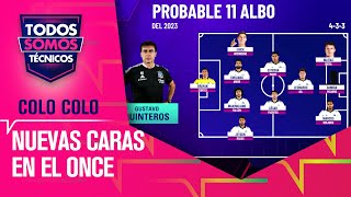 El once de COLO COLO y sus variaciones para el 2023  Todos Somos Técnicos [upl. by Hackett]