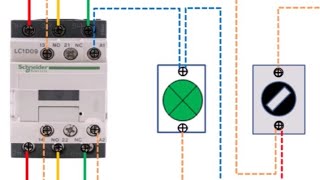 شرح طريقة تركيب كونتاكتور مع مبدلة contacteur avec commutateur [upl. by Virgy488]