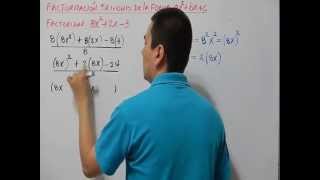 Trinomio de la forma ax2bxc Ejemplo 1 TRINOMIAL USING aX2bxc Example 1 [upl. by Eesdnyl]