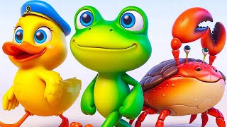 La grenouille le canard et un écrevisse  Comptines pour enfants [upl. by Lucrece]