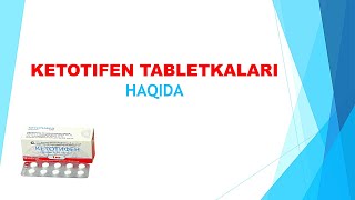 Ketotifen Кетотифен Tabletkalari Haqida [upl. by Latton]