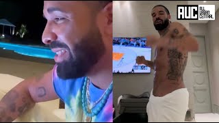 Drake Reacts To His Meat Going Viral After Tape Leaks [upl. by Oibaf]