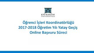 Yatay Geçiş Online Başvuru Nasıl Yapılır [upl. by Katerine]