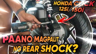 Paano Mag Palit ng REAR SHOCK sa Honda Click 125i150i  Basic Tutorial [upl. by Laehcimaj]