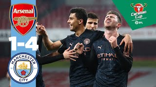 HIGHLIGHTS  ARSENAL 14 MAN CITY  CARABAO CUP [upl. by Lenzi]