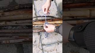 Practical and simple knot for bundling firewood knots shots [upl. by Inail657]