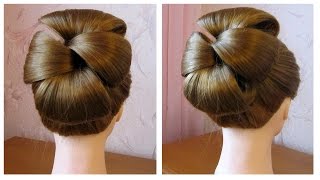 Сoiffure simple pour les fetes soiréemariage★ Chignon cheveux mi long★facile et rapide [upl. by Ellenrahc]