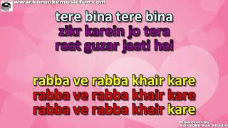 Ziqr Kare Jo Tera Raat Guzar Jaati Hai Remix Video Karaoke With Lyrics [upl. by Rivkah]