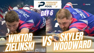 WIKTOR ZIELINSKI VS SKYLER WOODWARD  DAY 6  PREMIER LEAGUE POOL 2024 billiards nineball plp [upl. by Enrichetta]