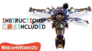 Bat XWing Lego Batman  Star Wars Mashup  INSTRUCTIONS NOT INCLUDED [upl. by Madigan]