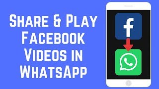 How to Share amp Play Facebook Videos in WhatsApp on iOSAndroid [upl. by Einohpets]